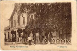 1918 Adony-Pusztaszabolcs, vasútállomás. Vasúti levelezőlapárusítás 7903. (EK)