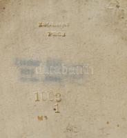 1883 körül, Zsolnay jardiniere. Magastüzű mázakkal fedett finomfajansz. Gerezdelt testű, pereme ismé...