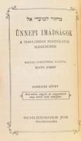 Ünnepi imádságok a templomban használatos sorrendben. Magyar fordítással ellátta Schön József. 1-4. ...