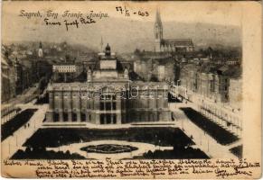 1903 Zagreb, Trg Franje Josipa / square (EK)