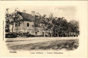 Csatád, Lenauheim (Temes); Nikolaus Lenau költő szülőháza. Felvette Bierbaum Gyula / birth house of the poet Lenau