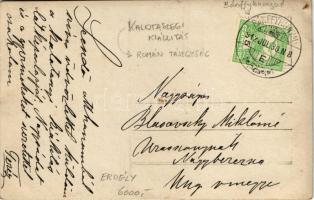 1912 Bánffyhunyad, Huedin; kalotaszegi kiállítás / Transylvanian museum, folklore, photo (felületi s...