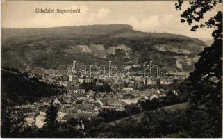 1913 Segesvár, Schässburg, Sighisoara; Fritz Teutsch kiadása + SEGESVÁR P.U.