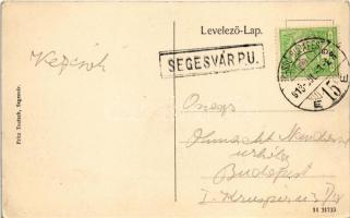 1913 Segesvár, Schässburg, Sighisoara; Fritz Teutsch kiadása + "SEGESVÁR P.U."