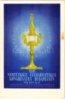 1938 Budapest XXXIV. Nemzetközi Eucharisztikus Kongresszus. Készüljünk a Magyar Kettős Szentévre! / Eucharistia Vinculum Caritatis / 34th International Eucharistic Congress (fl)