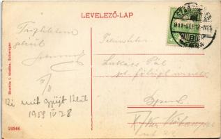 1911 Szászrégen, Reghin; Fő tér. Bischitz I. kiadása / Hauptplatz / main square (fa)