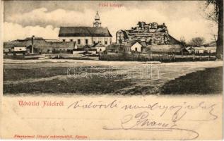 1904 Fülek, Filakovo; vár / castle. Divald