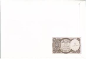 Egyiptom DN (1982-1986) 5P felbélyegzett borítékban, bélyegzéssel T:UNC Egypt ND (1982-1986) 5 Piast...
