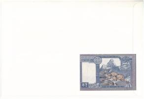 Nepál 1974. 1R felbélyegzett borítékban, bélyegzéssel T:UNC Nepal 1974. 1 Rupees in envelope with st...