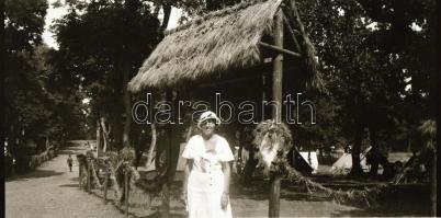 1933 Gödöllő, Jamboree, 4 db fotónegatív, 7×11 cm