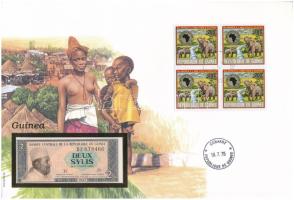 Guinea 1981. 2S felbélyegzett borítékban, bélyegzéssel T:UNC Guinea 1981. 2 Sylis in envelope with stamp and cancellation C:UNC