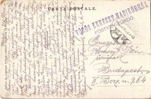 1916 Pöstyén, Piestany; Královská trída / Király sor / Königstrasse / street + "Vöröskereszt ha...