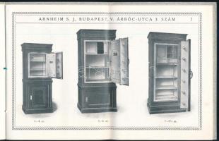 cca 1920 Arnheim S. J. páncélszekrény és tresor gyár képes termék katalógusa 28p. Zsinórfűzött papbo...