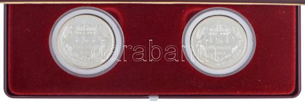 DN "Boldog Békeidők - 1867-1914" festett multicolor Ag emlékérem (2xklf) kapszulákban, tan...