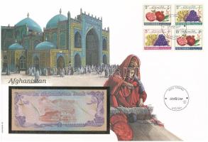 Afganisztán 1979. 20A felbélyegzett borítékban, bélyegzéssel T:UNC Afghanistan 1979. 20 Afghanis in envelope with stamp and cancellation C:UNC