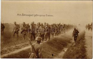 1917 Abtransport gefangener Russen / WWI German and Austro-Hungarian K.u.K. military, transport of Russian POWs (prisoners of war) photo + K.u.K. Feldjägerbataillon No. 29. K.U.K. FELDPOSTAMT 412