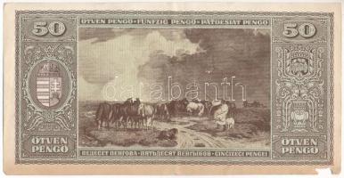 1945. 50P T:F,VG szép papír, de anyaghiány Adamo P15