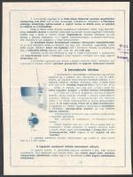 cca 1910 Wolf Márk fürdőberendezések, szaniterek képes reklám nyomtatvány 2x2p