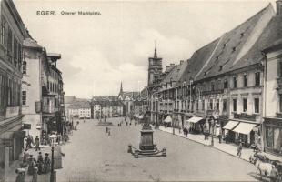 Cheb (Eger) with furnitore store, press and the shops of Julius Plass and Josef Beck
