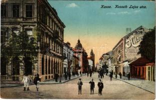 1916 Kassa, Kosice; Kossuth Lajos utca / street view (EM)