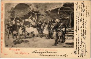 Beograd, Belgrade; Yatagan folklore (Rb)