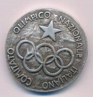 Olaszország DN Comitato Olimpico Nazionale Italiano (Olasz Nemzeti Olimpiai Bizottság) az 1914-ben alapított bizottság ezüstözött Cu emlékérme (30mm) T:AU  Italy ND Comitato Olimpico Nazionale Italiano (Italian National Olympic Committee) silver plated Cu commemorative medallion of the Committee founded in 1914 (30mm) C:AU