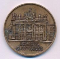 Vatikán DN &quot;Lateráni bazilika&quot; bronz emlékérem (45mm) T:AU patina Vatican ND &quot;Arcibasilica S. Giovanni&quot; bronze commemorative medallion (45mm) C:AU patina