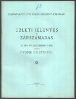 1911 Kisküküllővölgyi Faipari Részvény-Társaság üzleti jelentés és zárszámadás az 1910. évi december 31-éig terjedő ötödik üzletévről