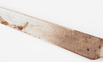 Mappin & Webb angol ezüst (Ag) szerelékes 3 darabos vadász hússzervírozó készlet, agancs markola...