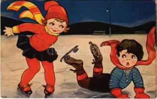 1940 Winter sport, ice skate. Amag 0419. s: Margret Boriss (EB)