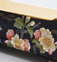 Villeroy & Boch Taiping jugendstil jardiniere. Kézzel festett polikróm mázakkal fedett finomfaja...