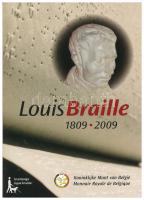 Belgium 2009. 2E "Louis Braille születésének 200. évfordulója" bliszterben T:UNC Belgium 2009. 2 Euro "200th Anniversary of Birth - Louis Braille" in coincard C:UNC Krause KM#288