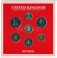 Nagy-Britannia 1986. 1p-1P (7xklf) forgalmi sor karton dísztokban T:UNC
Great Britain 1986. 1 Penny...