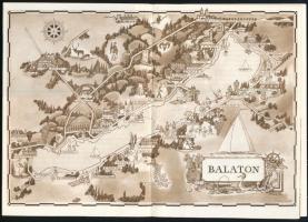 "La Mer Hongroise". Siófok,é.n.,Idegenforgalmi Hivatal, (Athenaeum-ny.) 72 p. Számos feket...