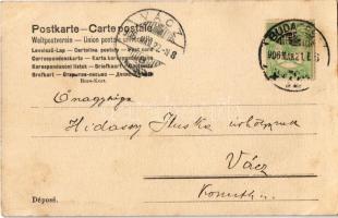 1906 Lady art postcard with child (EB)