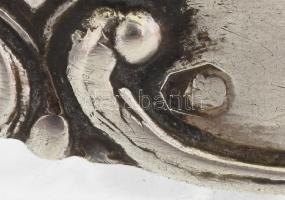 Ezüst(Ag) barokk mintás cukorcsipesz, jelzett, h: 10,7 cm, nettó: 21,8 g