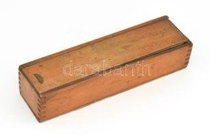 Régi csont és fa dominó készlet dobozban