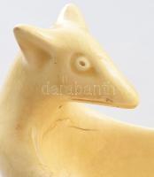 Gorka Géza (1984-1971): Menyétes kínáló, Zsolnay korszak Mázas kerámia, jelzett, hibátlan 12x8 cm