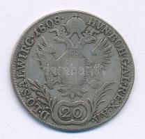 Ausztria 1808A 20kr Ag "I. Ferenc" T:F patina
Austria 1808A 20 Kreuzer Ag "Franz I&q...