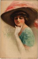 1915 Eloise Lady art postcard. The Knapp Co. No. 303-4. s: Frank H. Desch (EK)