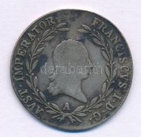 Ausztria 1817A 20kr Ag &quot;I. Ferenc&quot; T:F patina Austria 1817A 20 Kreuzer Ag &quot;Franz I&quot; C:F patina Krause KM#2143