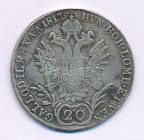 Ausztria 1817A 20kr Ag "I. Ferenc" T:F patina
Austria 1817A 20 Kreuzer Ag "Franz I&q...