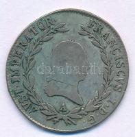 Ausztria 1819A 20kr Ag &quot;I. Ferenc&quot; T:F patina Austria 1819A 20 Kreuzer Ag &quot;Franz I&quot; C:F patina Krause KM#2143