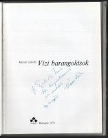 Kácsor László: Vízi barangolások. DEDIKÁLT! Bp., 1971, Natura. Fekete-fehér képanyaggal illusztrált....