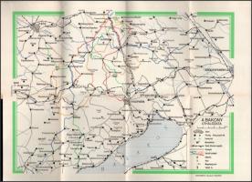 Darnay (Dornyay) Béla. Bakony útikalauz. Bp., 1955, Sport. Kihajtható térképpel. Kiadói papírkötés