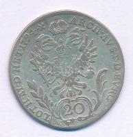 Ausztria 1794F 20kr Ag "II. Ferenc" Hall T:F patina 
Austria 1794F 20 Kreuzer Ag "Fr...