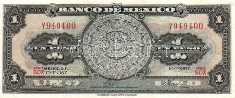 Mexikó 1948-67. 1P (4x) 3klf évszámmal T:II,III