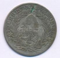 Német Államok / Brandenburg-Bayreuth 1764CLR 20kr Ag Frigyes Krisztián T:F patina German States / Brandenburg-Bayreuth 1764CLR 20 Kreuzer Ag Friedrich Christian C:F patina Krause KM#250