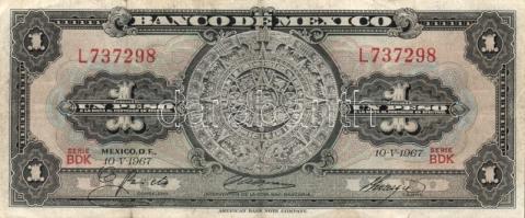 Mexikó 1948-67. 1P (4x) 3klf évszámmal T:II,III