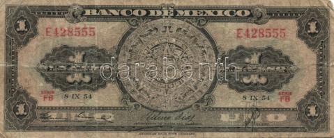 Mexikó 1948-67. 1P (4x) 3klf évszámmal T:II,III